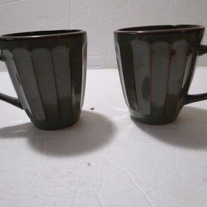 Sango *Society Avocado* cups (2) Rustic NEW